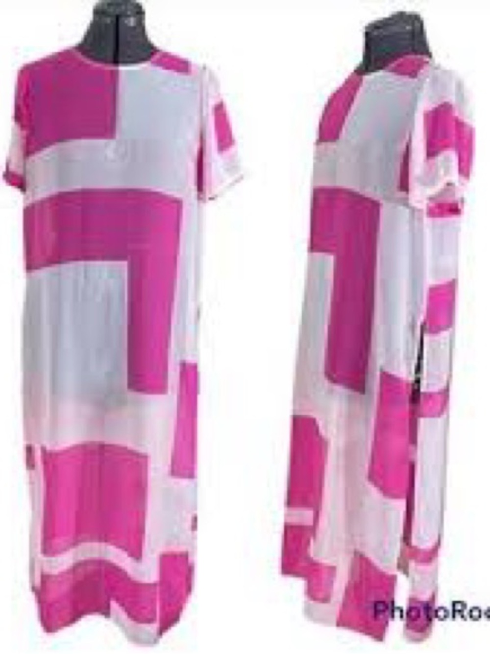 Vince Camuto  Light Pink Color Block Geometric Dress/coverup up, small